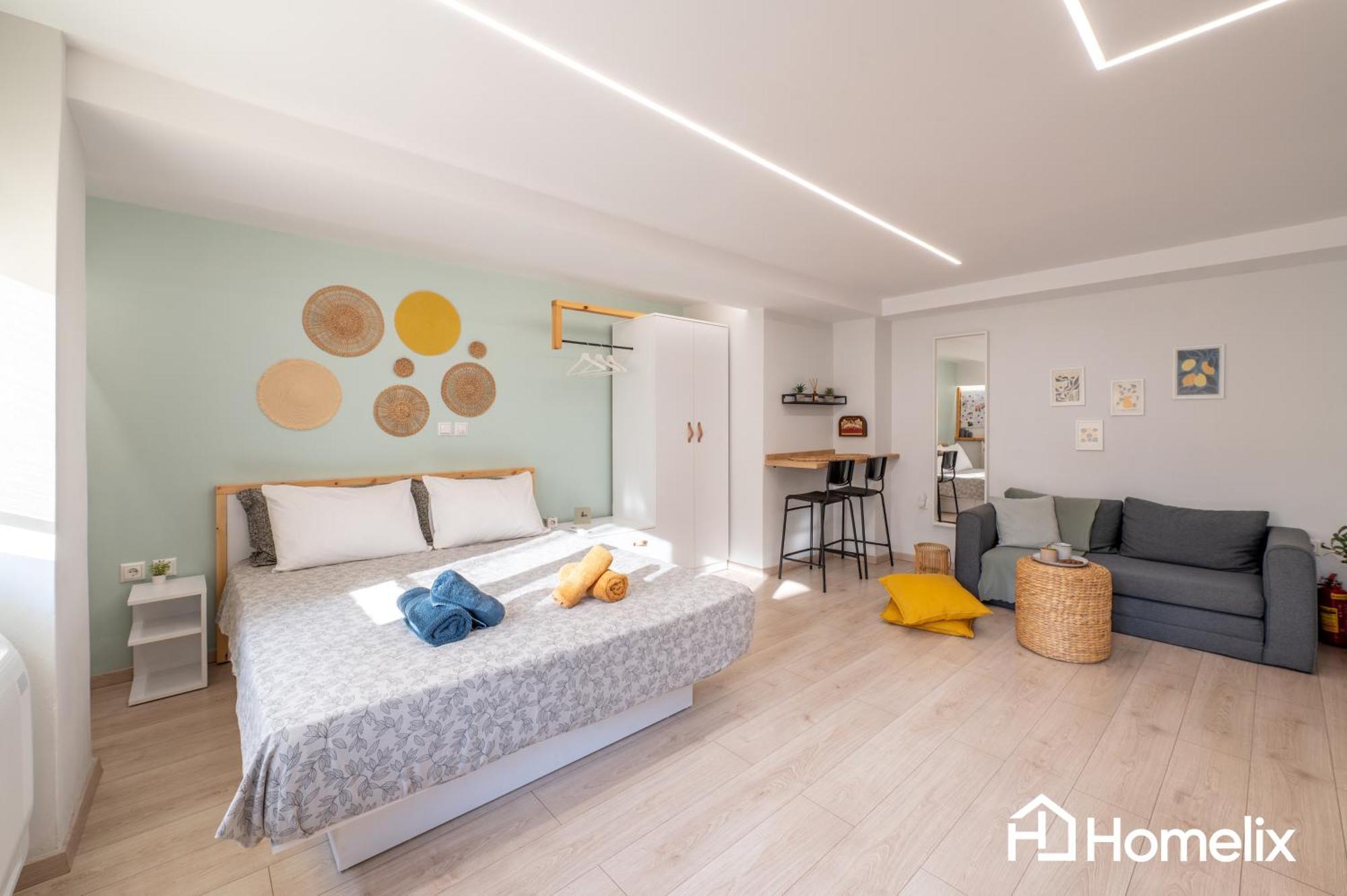 Roomaki - New & Stylish Studio In The Center With Parking Chalkís Extérieur photo
